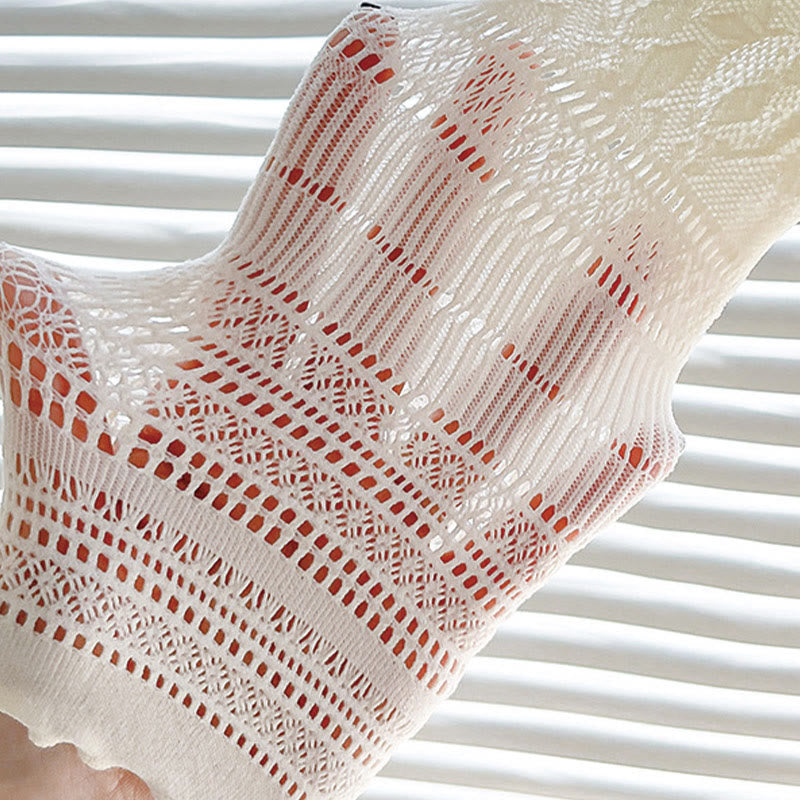 Lockere Socken aus Spitzennetz (6 Paar)