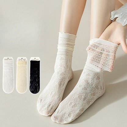 Lockere Socken aus Spitzennetz (6 Paar)