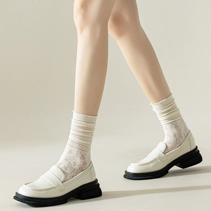 Lockere Socken aus Spitzennetz (6 Paar)