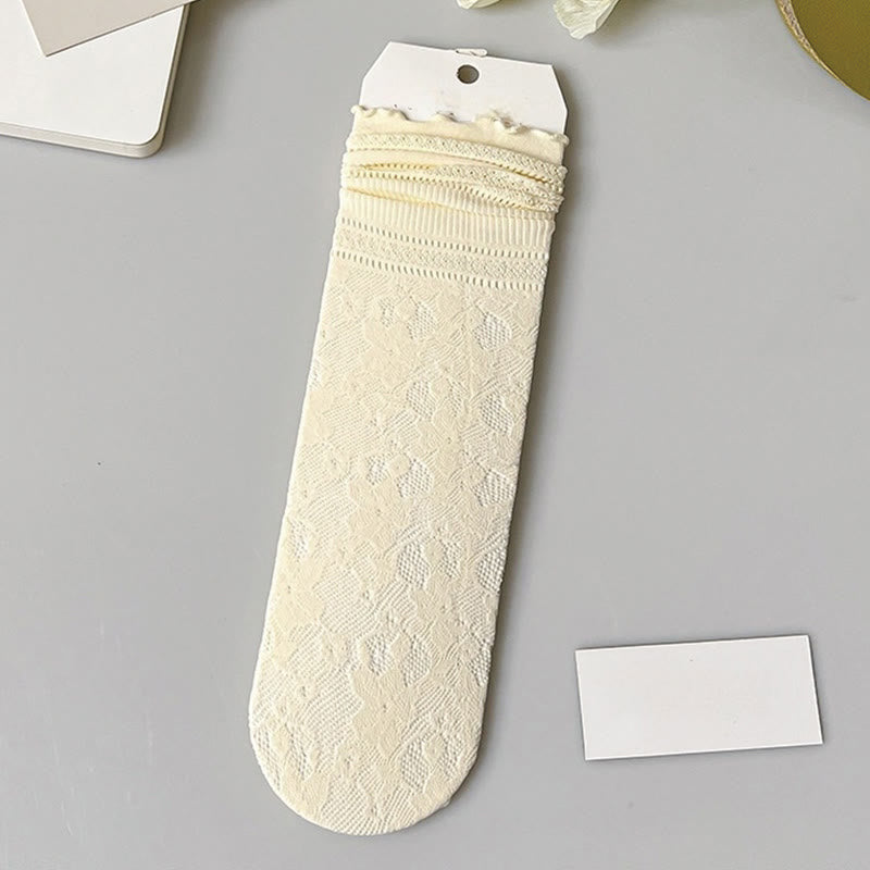 Lockere Socken aus Spitzennetz (6 Paar)
