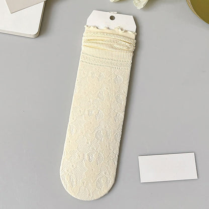 Lockere Socken aus Spitzennetz (6 Paar)
