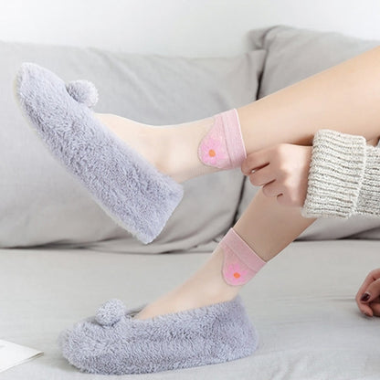 Viertelsocken aus Eisseide mit Blumenmuster (9 Paar) - image 6