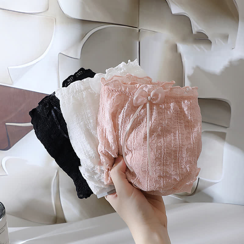 Süße Spitzenslips in Übergröße (3er-Pack)