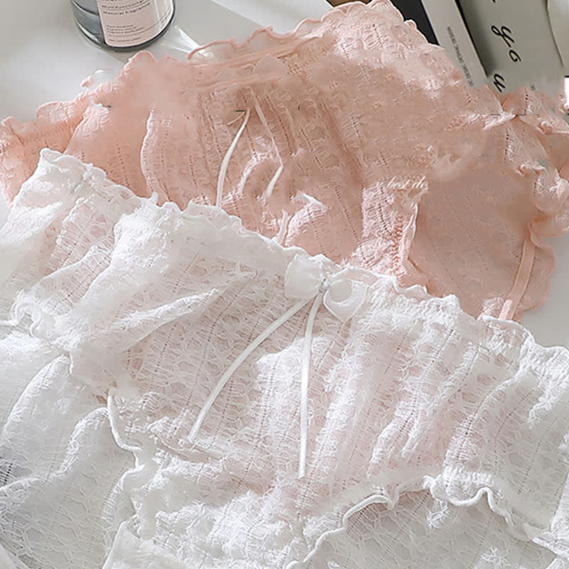 Süße Spitzenslips in Übergröße (3er-Pack)