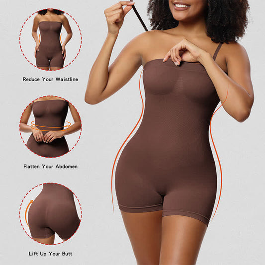Shapewear-Bodysuit mit abnehmbaren Schultergurten