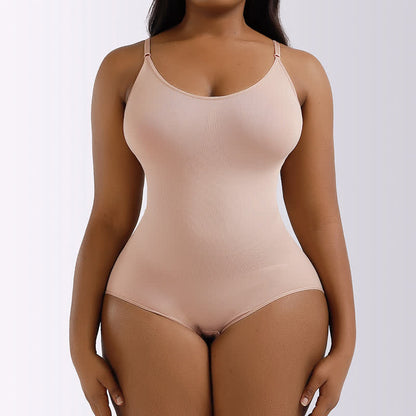 Nahtloser Shapewear-Body mit Hüftlifting in Übergröße, einteilig