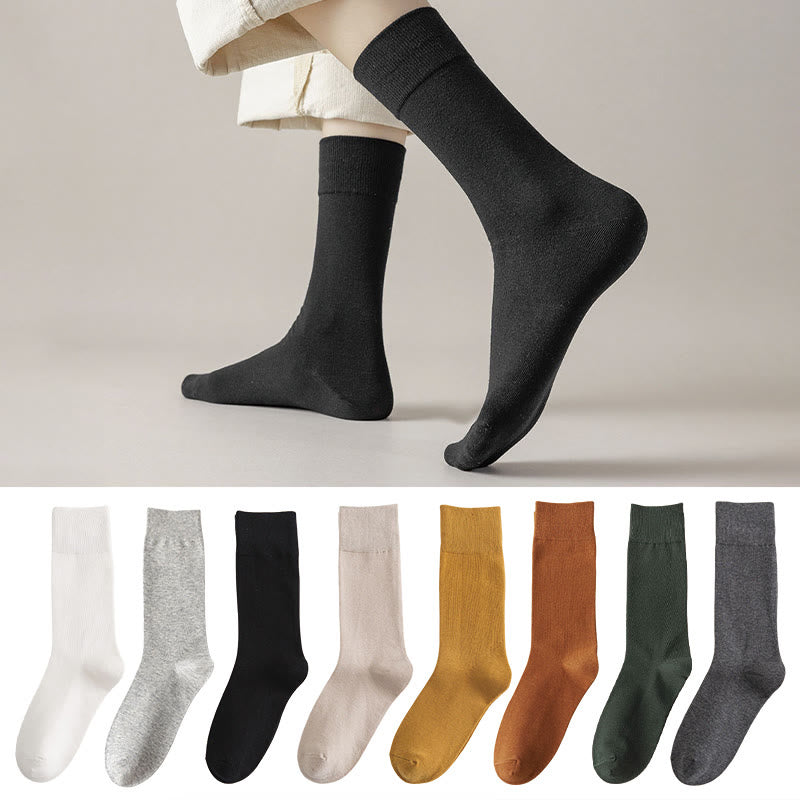 Weiche, strapazierfähige Crew-Socken in Übergröße (8 Paar) - Mehrfarbig - EU35-39 (US4,5-8) - image 9
