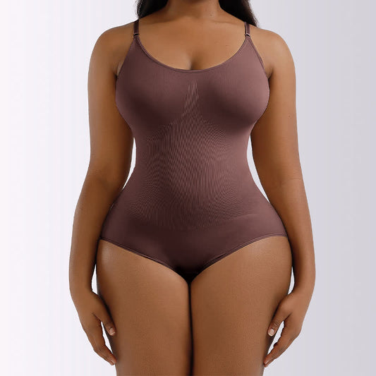 Nahtloser Shapewear-Body mit Hüftlifting in Übergröße, einteilig