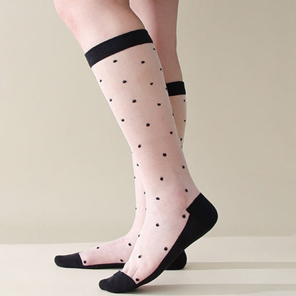 Niedliche Crew-Socken mit Punkten (5 Paar)