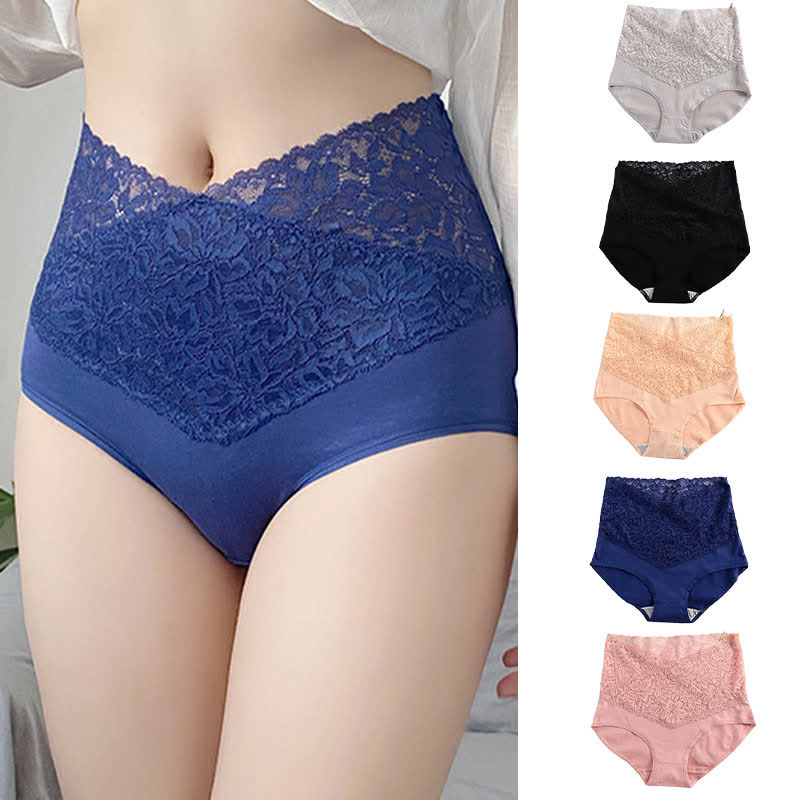Formende Slips aus Spitze mit hoher Taille zur Bauchstraffung (3er-Pack)