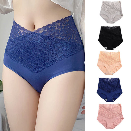 Formende Slips aus Spitze mit hoher Taille zur Bauchstraffung (3er-Pack)