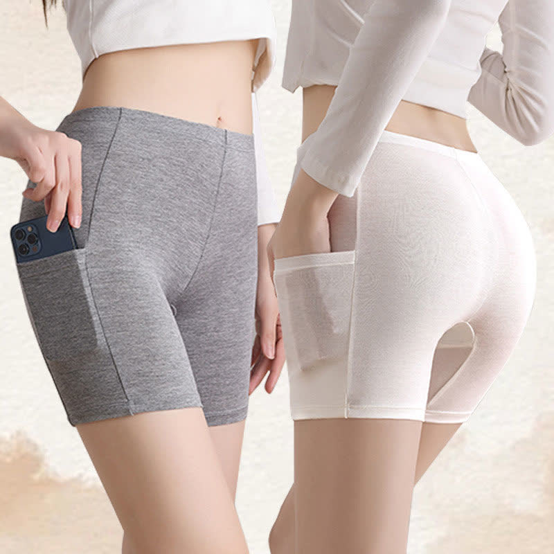 Sicherheitshosen aus Modal mit hoher Taille (2er-Pack)