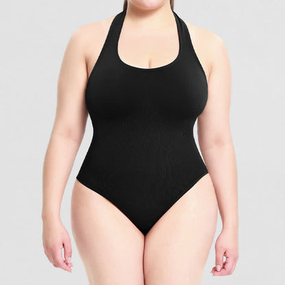 Neckholder-Shapewear-Body - Schwarz - 3XL - image 0