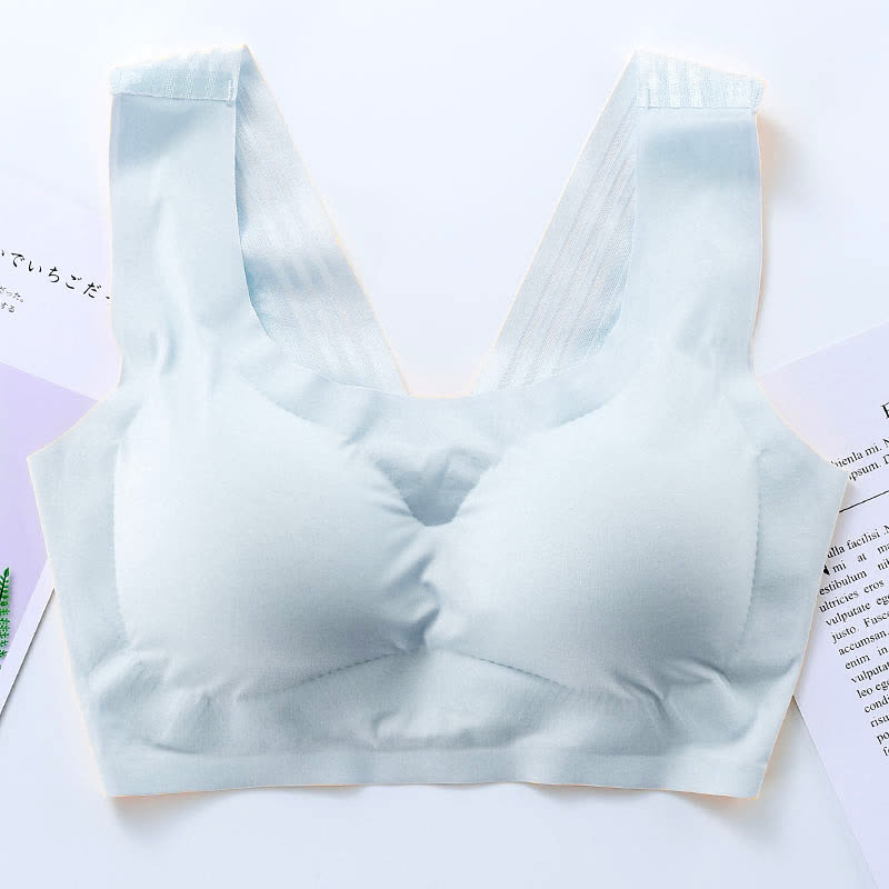 Nahtloser, kabelloser BH mit formschönem Rückendesign - Silber - 7XL - image 8