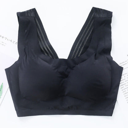 Nahtloser, kabelloser BH mit formschönem Rückendesign - Schwarz - 7XL - image 20
