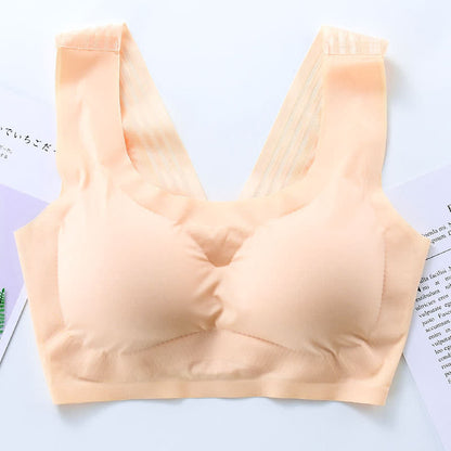 Nahtloser, kabelloser BH mit formschönem Rückendesign - Nackt - 7XL - image 17