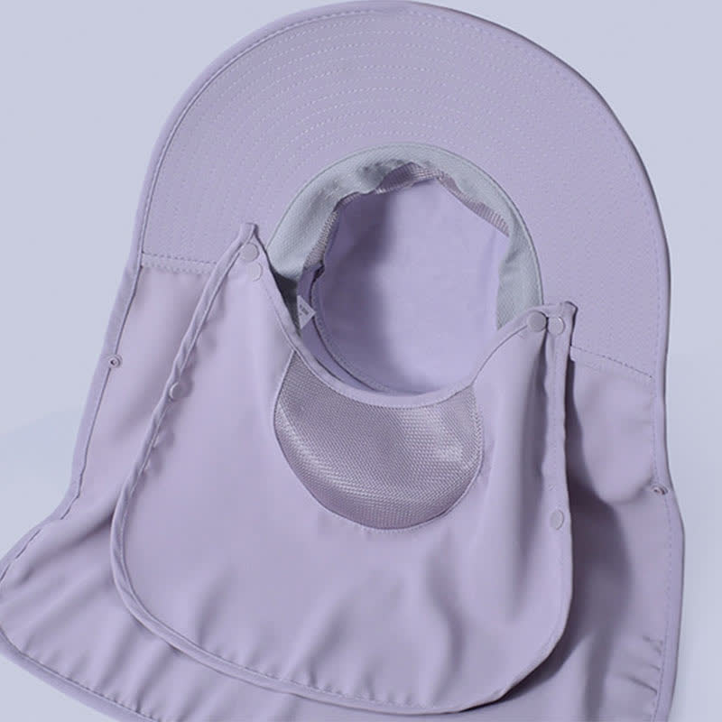 Sonnenschutz-Bucket-Hut mit integriertem Gesichtsschal - image 3