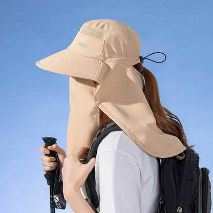 Sonnenschutz-Bucket-Hut mit integriertem Gesichtsschal - image 11
