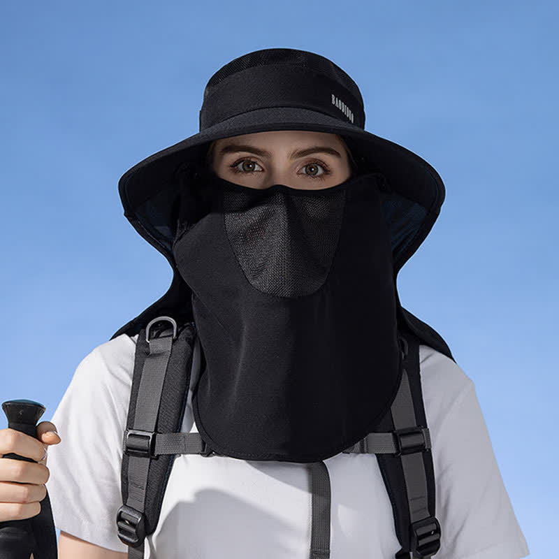 Sonnenschutz-Bucket-Hut mit integriertem Gesichtsschal - image 18