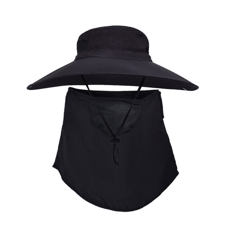 Sonnenschutzmaske für den Außenbereich, Eimerhut - Schwarz - Einheitsgröße - image 1