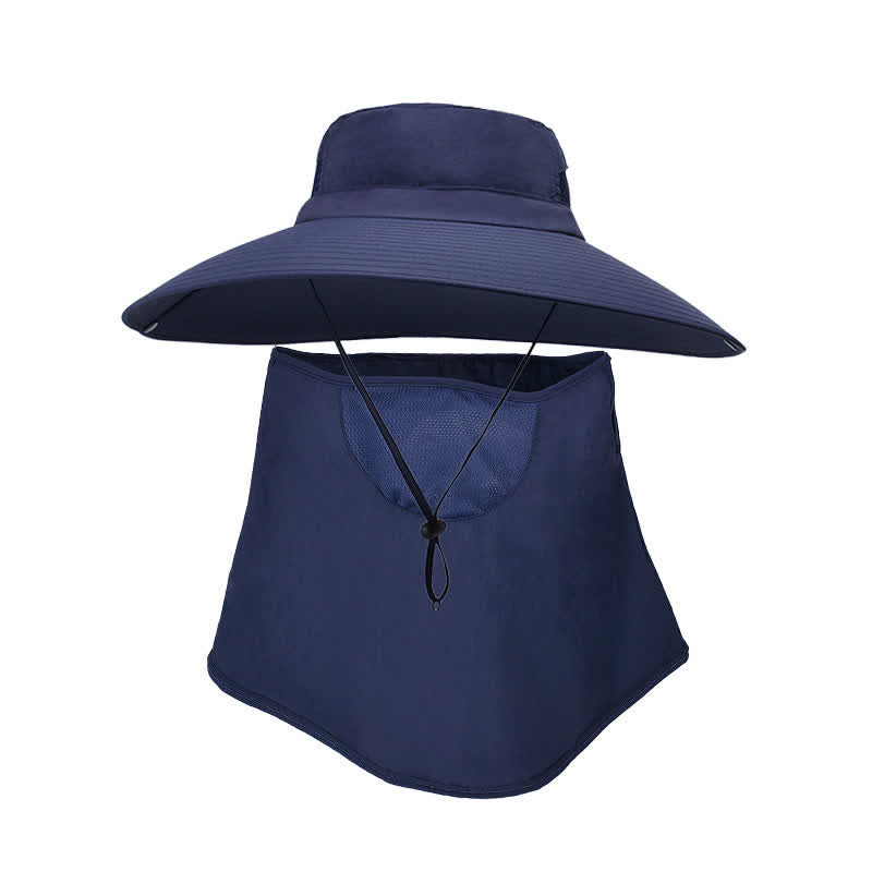 Sonnenschutzmaske für den Außenbereich, Eimerhut - Marineblau - Einheitsgröße - image 13