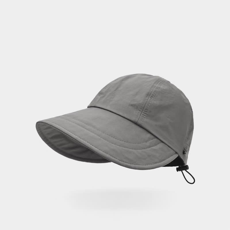 Einfarbige Baseballkappe mit breiter Krempe - Grau - Einheitsgröße - image 9