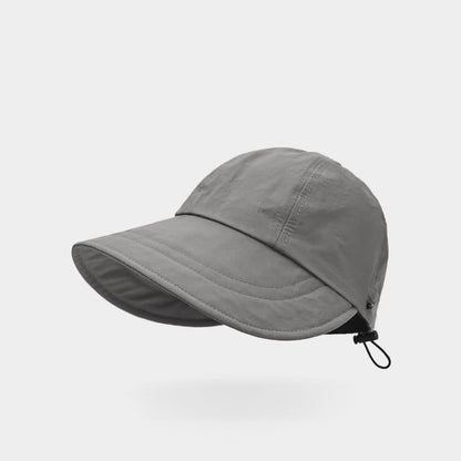 Einfarbige Baseballkappe mit breiter Krempe - Grau - Einheitsgröße - image 9