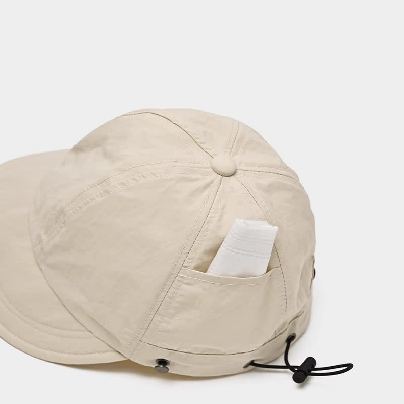 Einfarbige Baseballkappe mit breiter Krempe - image 3