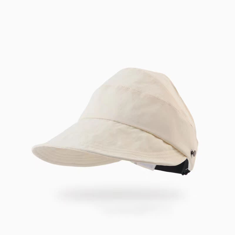 Einfarbiger offener Hut mit breiter Krempe - Beige - Einheitsgröße - image 6