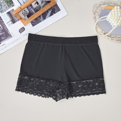 Bequeme Boyshorts mit hoher Taille und Spitze (2er-Pack) - Schwarz - 4XL - image 6