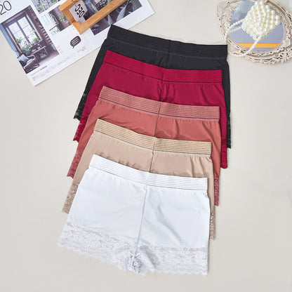 Bequeme Boyshorts mit hoher Taille und Spitze (2er-Pack) - image 1