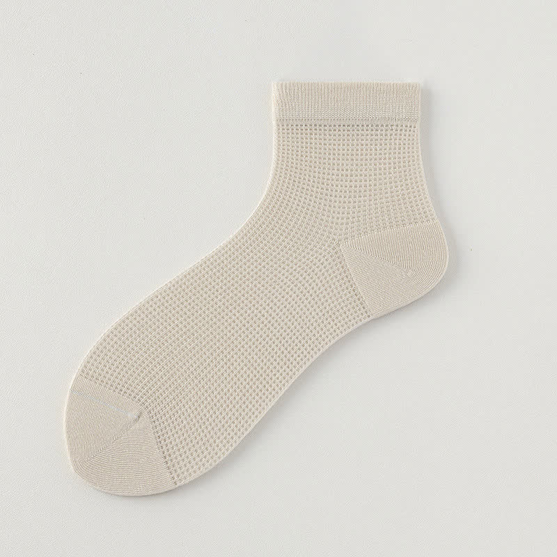 Leichte, atmungsaktive, einfarbige Söckchen aus Netzstoff (8 Paar) - Khaki - EU36-40 (US3-7) - image 15