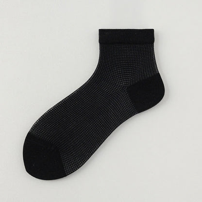 Leichte, atmungsaktive, einfarbige Söckchen aus Netzstoff (8 Paar) - Schwarz - EU36-40 (US3-7) - image 18