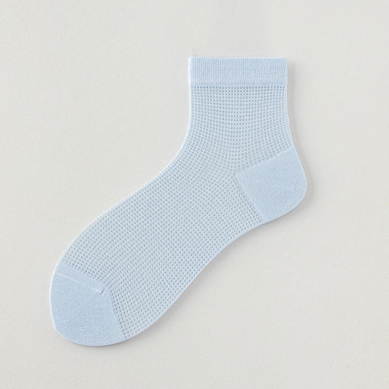 Leichte, atmungsaktive, einfarbige Söckchen aus Netzstoff (8 Paar) - Hellblau - EU36-40 (US3-7) - image 14