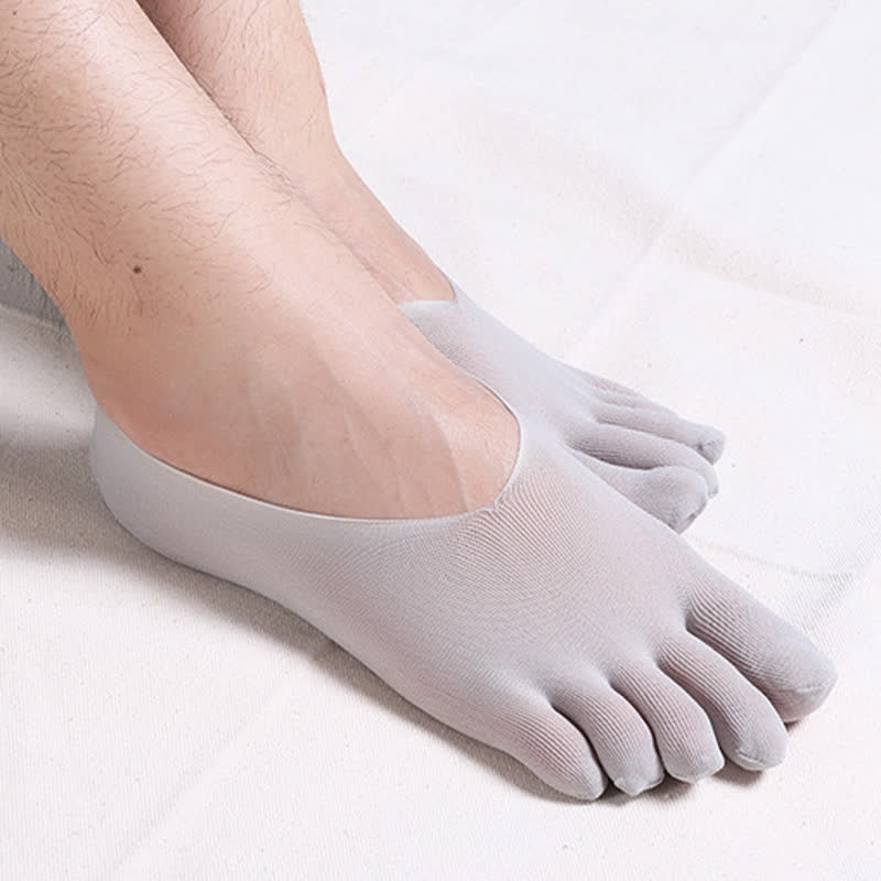 Unsichtbare, dünne, atmungsaktive Zehensocken (4 Paar) - Grau - EU39-44 (US6-10) - image 7