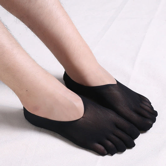 Unsichtbare, dünne, atmungsaktive Zehensocken (4 Paar) - Schwarz - EU39-44 (US6-10) - image 0