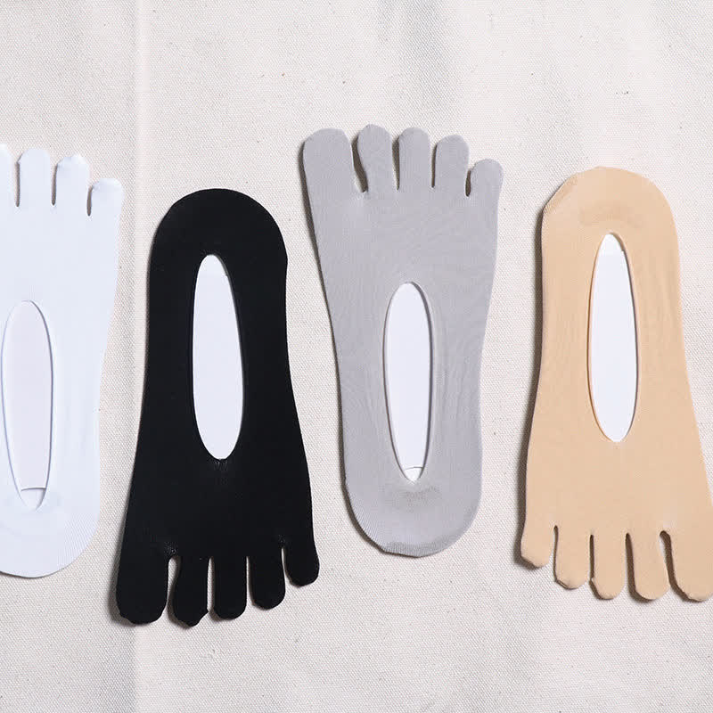 Unsichtbare, dünne, atmungsaktive Zehensocken (4 Paar)