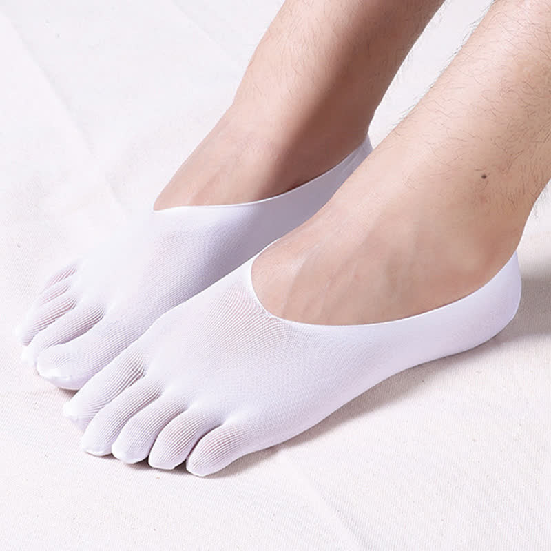 Unsichtbare, dünne, atmungsaktive Zehensocken (4 Paar) - Weiß - EU39-44 (US6-10) - image 4