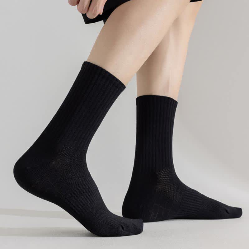 Atmungsaktive Sportsocken in Übergröße, einfarbig (6 Paar)