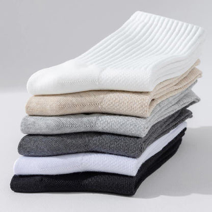 Atmungsaktive Sportsocken in Übergröße, einfarbig (6 Paar)