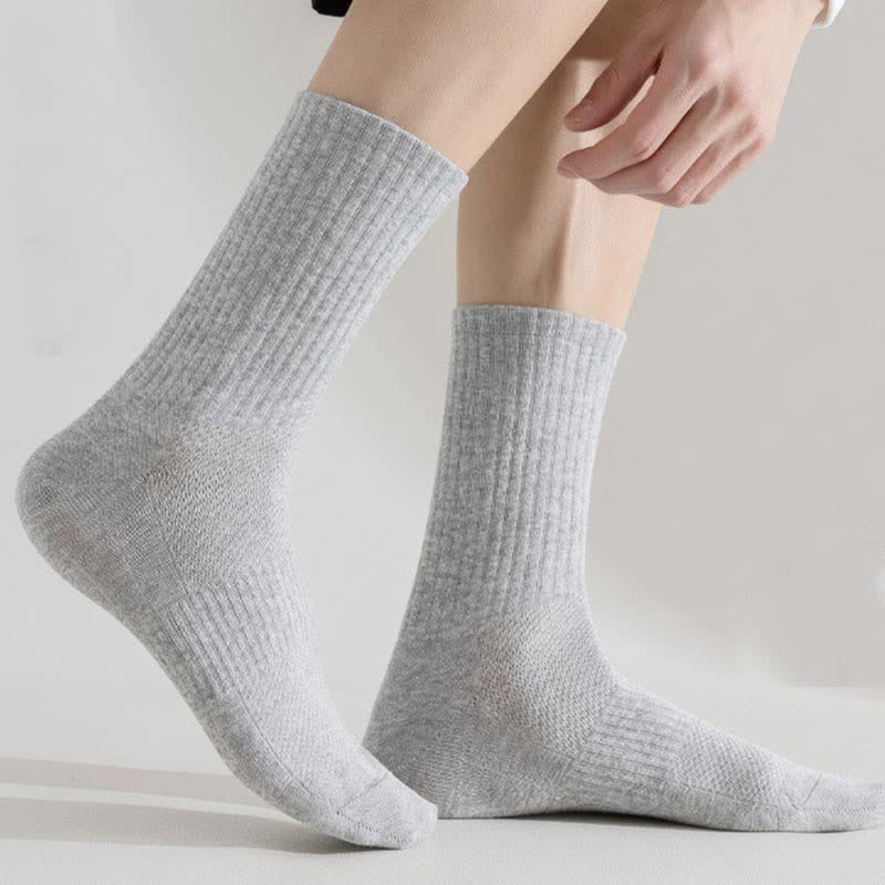 Atmungsaktive Sportsocken in Übergröße, einfarbig (6 Paar)