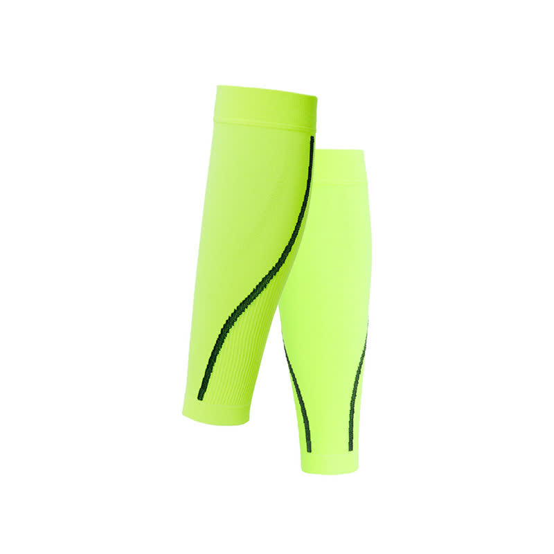Fluoreszierend grün gestreifte Wadenstulpen - Grün - XL - image 0
