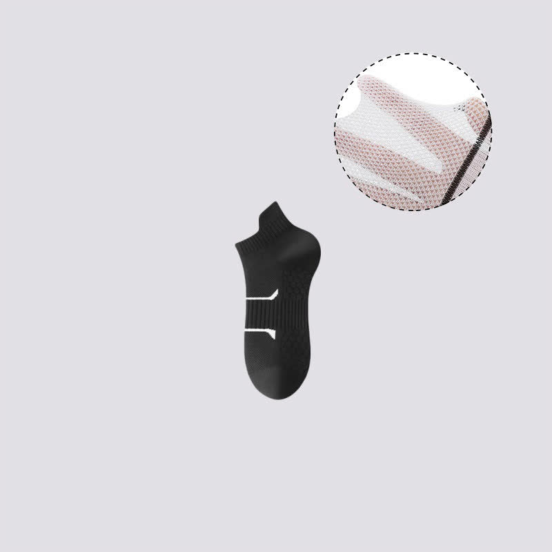 Dünne, einfarbige, atmungsaktive, schweißabsorbierende Socken (6 Paar)