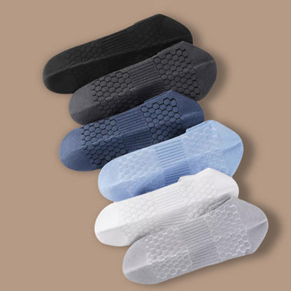 Dünne, einfarbige, atmungsaktive, schweißabsorbierende Socken (6 Paar)