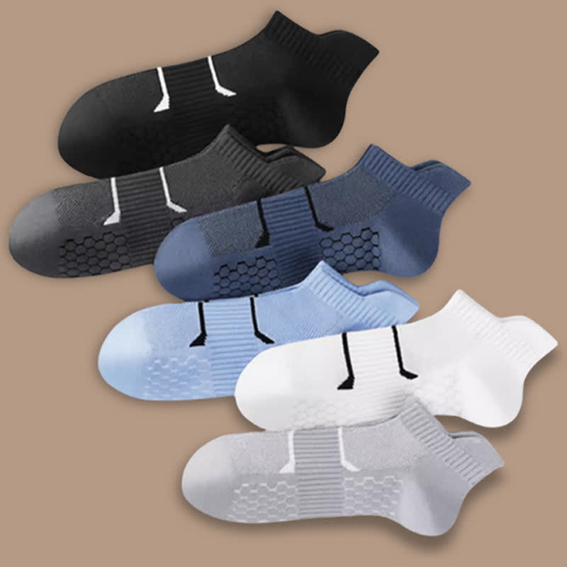 Dünne, einfarbige, atmungsaktive, schweißabsorbierende Socken (6 Paar)