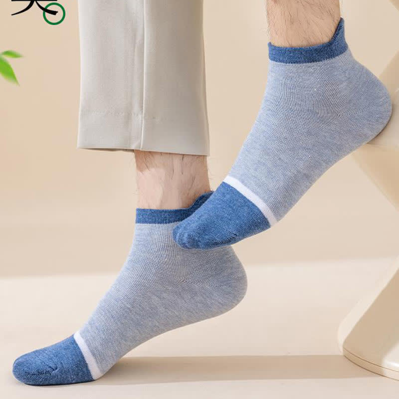 Antibakterielle und Deodorant-Socken mit Farbblockierung (5 Paar)