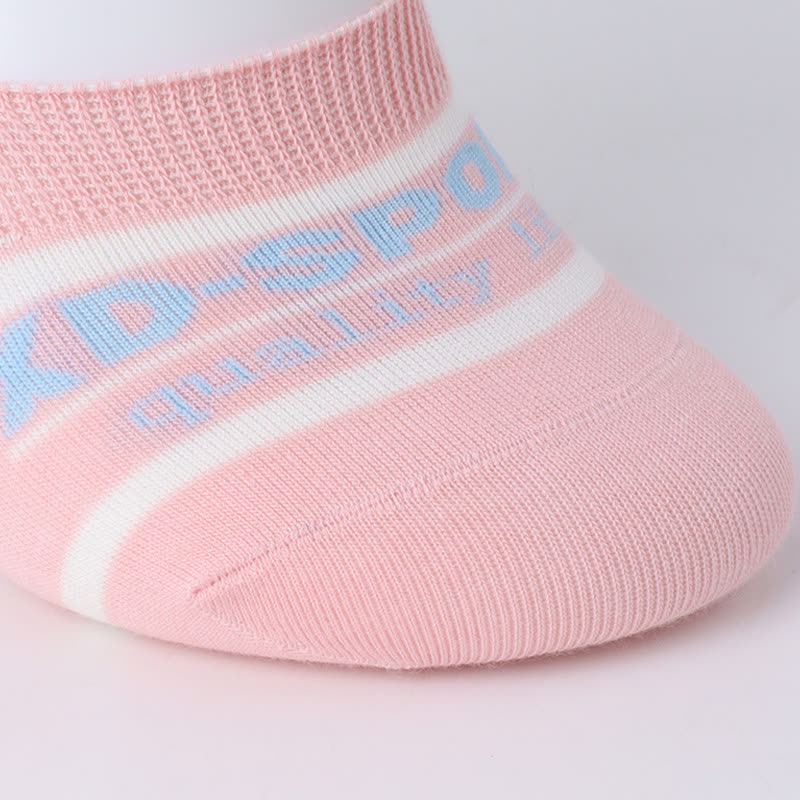 Schweißabsorbierende, rutschfeste, unsichtbare Socken aus Baumwolle mit Streifen (6 Paar)