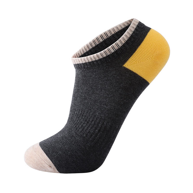 Bunte, schweißabsorbierende, unsichtbare Baumwollsocken (6 Paar)