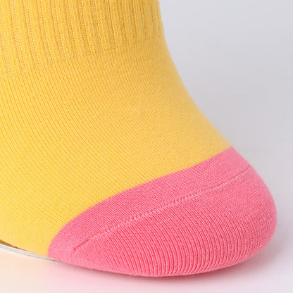 Bunte, schweißabsorbierende, unsichtbare Baumwollsocken (6 Paar)