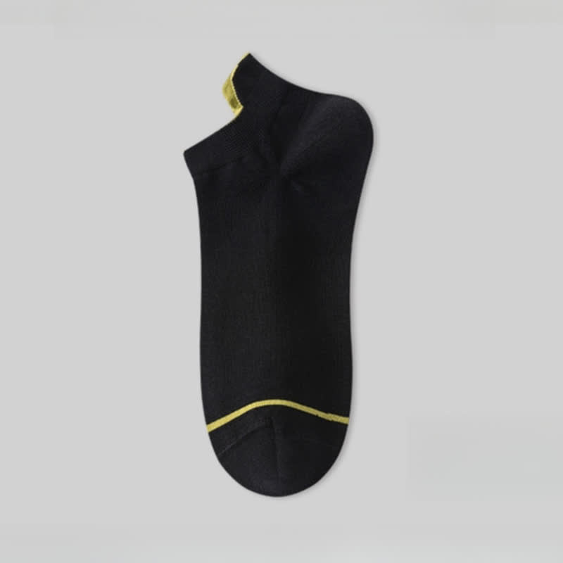 Dünne, saugfähige Baumwollsocken in Volltonfarbe (5 Paar)